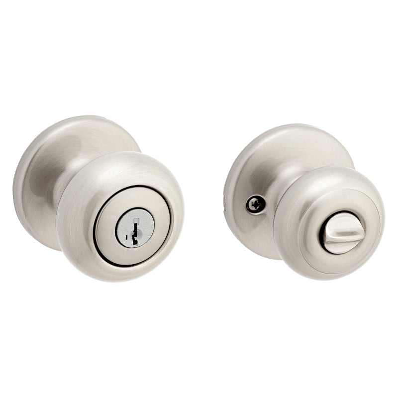 Kwikset 94002-954 Keyed Entry Knob, Zinc, Satin Nickel