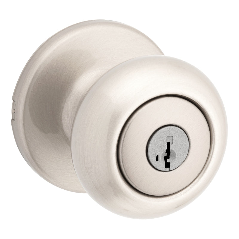 Kwikset 94002-954 Keyed Entry Knob, Zinc, Satin Nickel