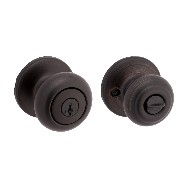 Kwikset 94002-956 Entry Door Lockset, Venetian Bronze