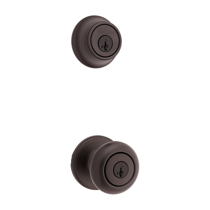 Kwikset 96900-421 Entry Knob and Single Cylinder Deadbolt