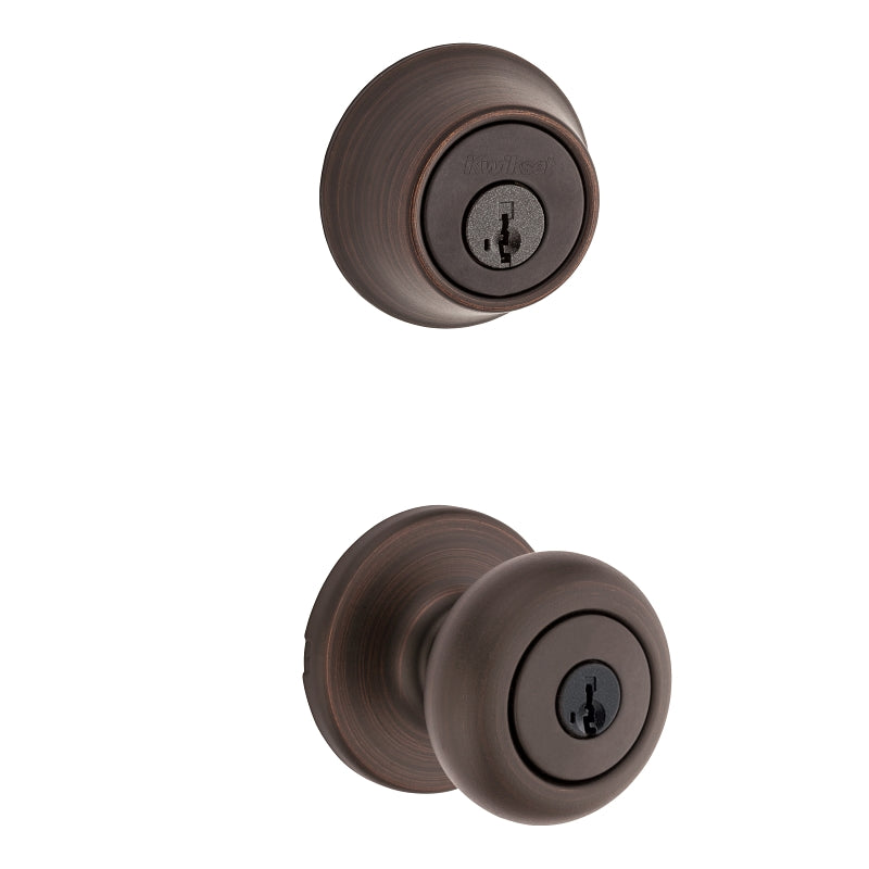 Kwikset 96900-421 Entry Knob and Single Cylinder Deadbolt