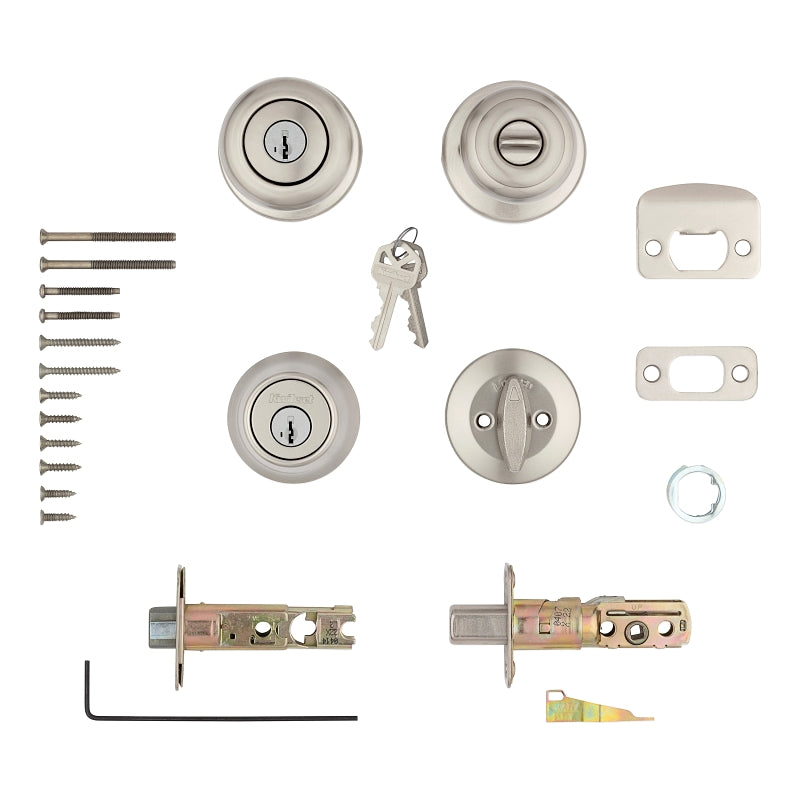 Kwikset 96900-424 Entry Knob and Single Cylinder Deadbolt