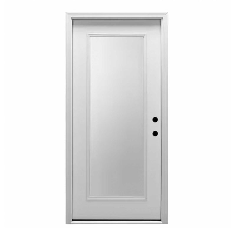 Full Lite Smooth Fiberglass Prehung Exterior Door