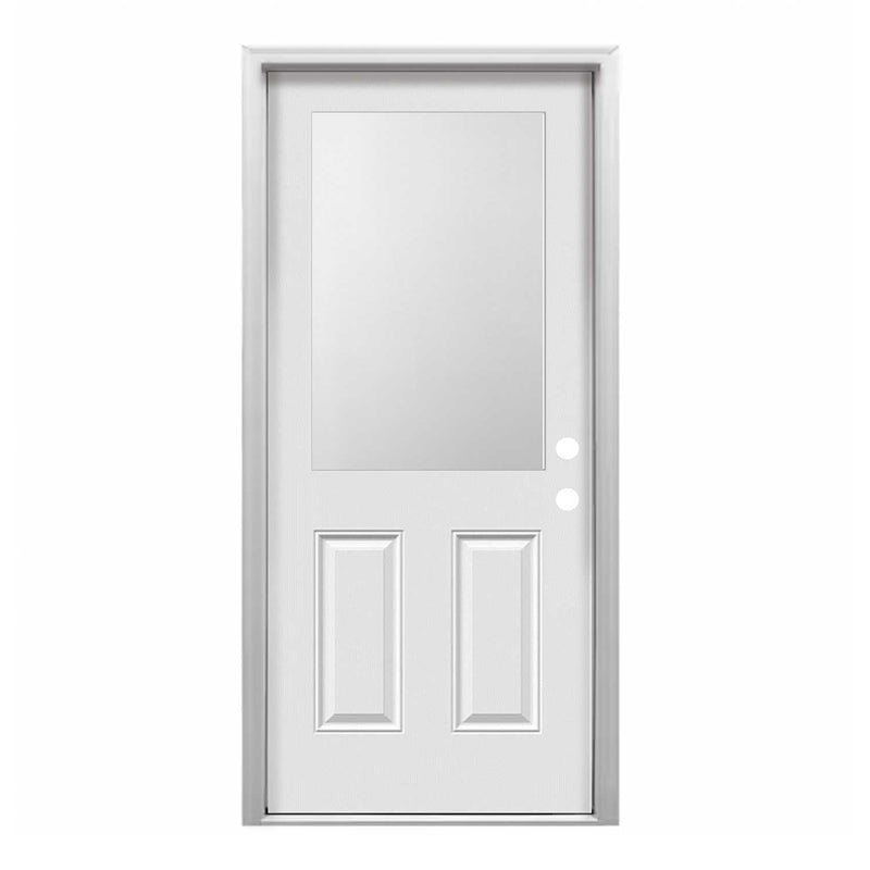 1/2 Lite Smooth Fiberglass Prehung Exterior Door