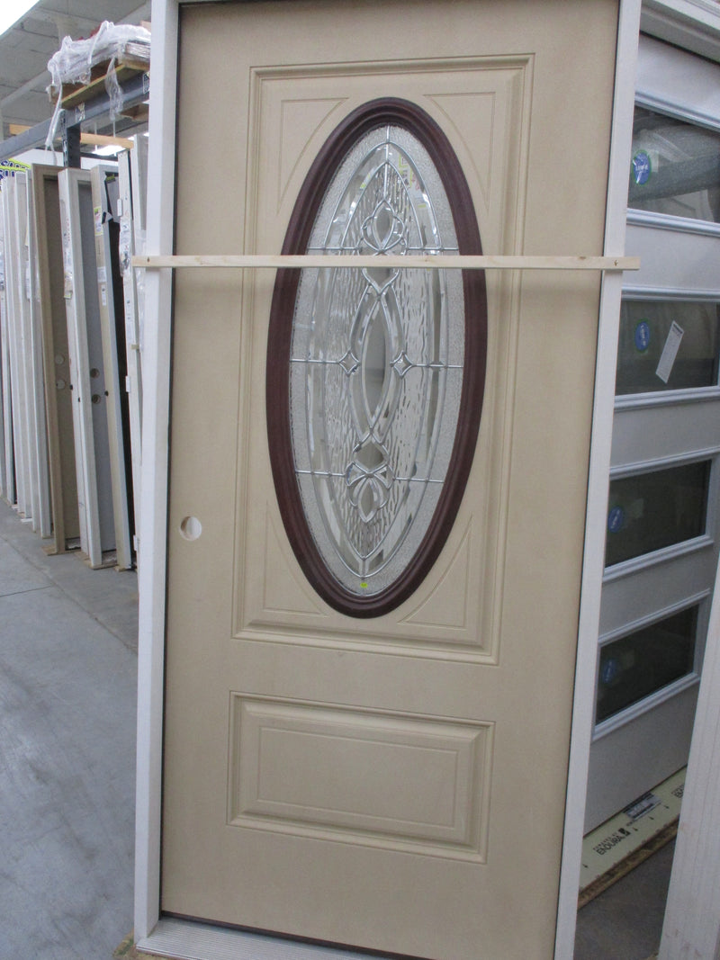 Surplus 3/0 x 6/8 Textured Fiberglass Oval Lite Door