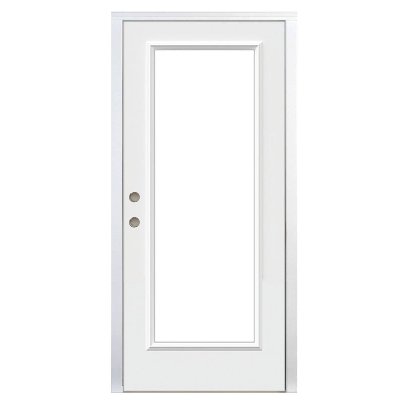 Steel Full Lite Prefinished Door