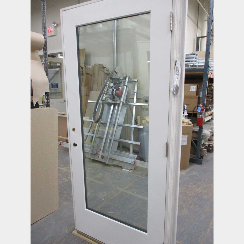 Surplus 3/0 x 6/8 Smooth Flush Glazed Fiberglass, Prefinished, Full Lite