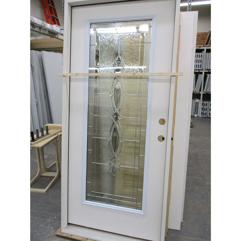 Surplus 3/0 x 6/8 Smooth Fiberglass with Full Lite Decorative Glass