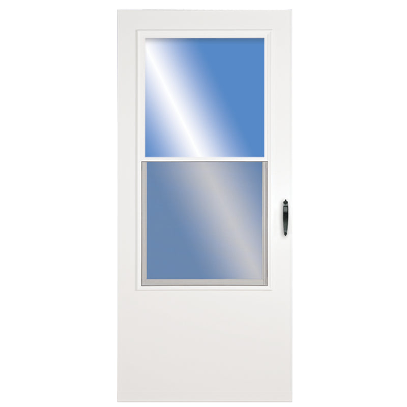 Larson White Vinyl Wood Core Storm Door