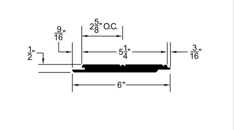 PVC 1/2" x 6" Bead Board, 18&